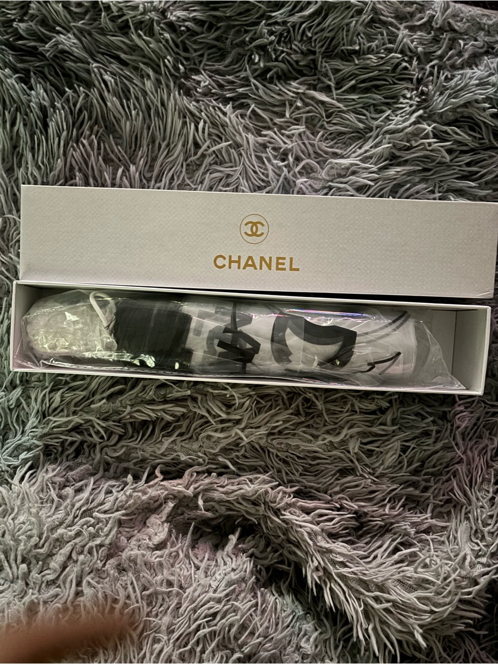 CHANEL Print Automatic, Transparent & Black Umbrella - Picture 3 of 4